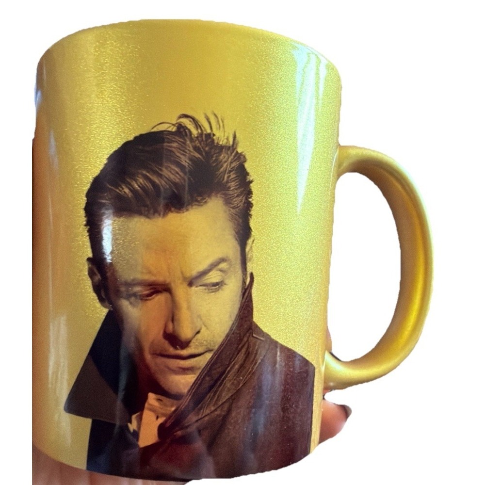 Hugh Jackman The Man The Music The Show Gold‎ Coffee Mug Cup